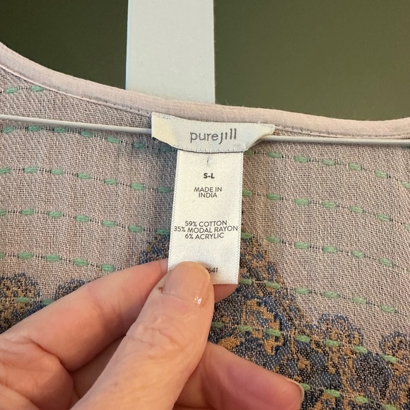 Pure Jill Embroidered Ruana. - Picture 2 of 4